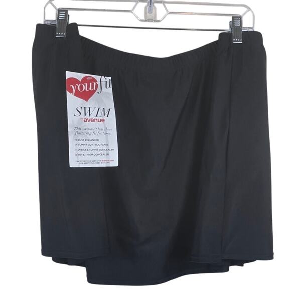 Avenue Swim Summer Beach Vacation Pool Tummy Control Swim Skort Women's 30 NWT - Picture 2 of 6